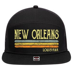 New Orleans Louisiana La Love Gift Souvenir 7 Panel Mesh Trucker Snapback Hat