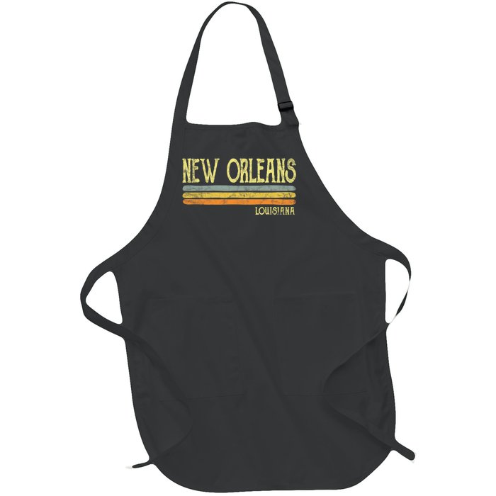 New Orleans Louisiana La Love Gift Souvenir Full-Length Apron With Pockets