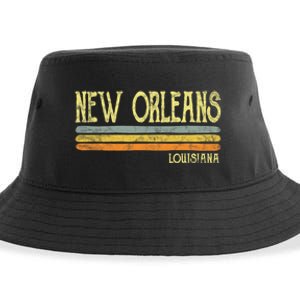 New Orleans Louisiana La Love Gift Souvenir Sustainable Bucket Hat