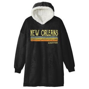 New Orleans Louisiana La Love Gift Souvenir Hooded Wearable Blanket