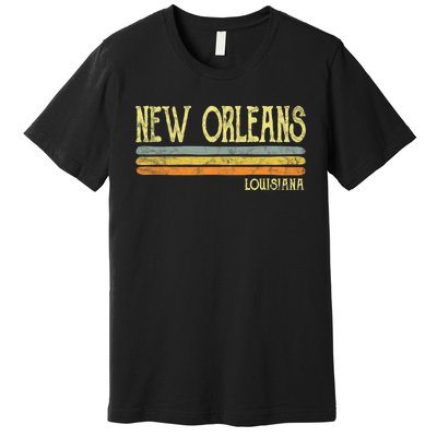 New Orleans Louisiana La Love Gift Souvenir Premium T-Shirt