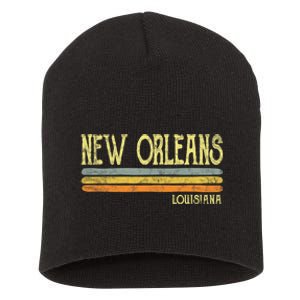 New Orleans Louisiana La Love Gift Souvenir Short Acrylic Beanie