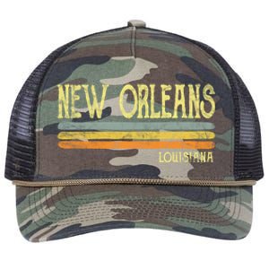 New Orleans Louisiana La Love Gift Souvenir Retro Rope Trucker Hat Cap