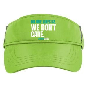 No One Likes Us We Don't Care Philly Philadelphia Football Adult Drive Performance Visor