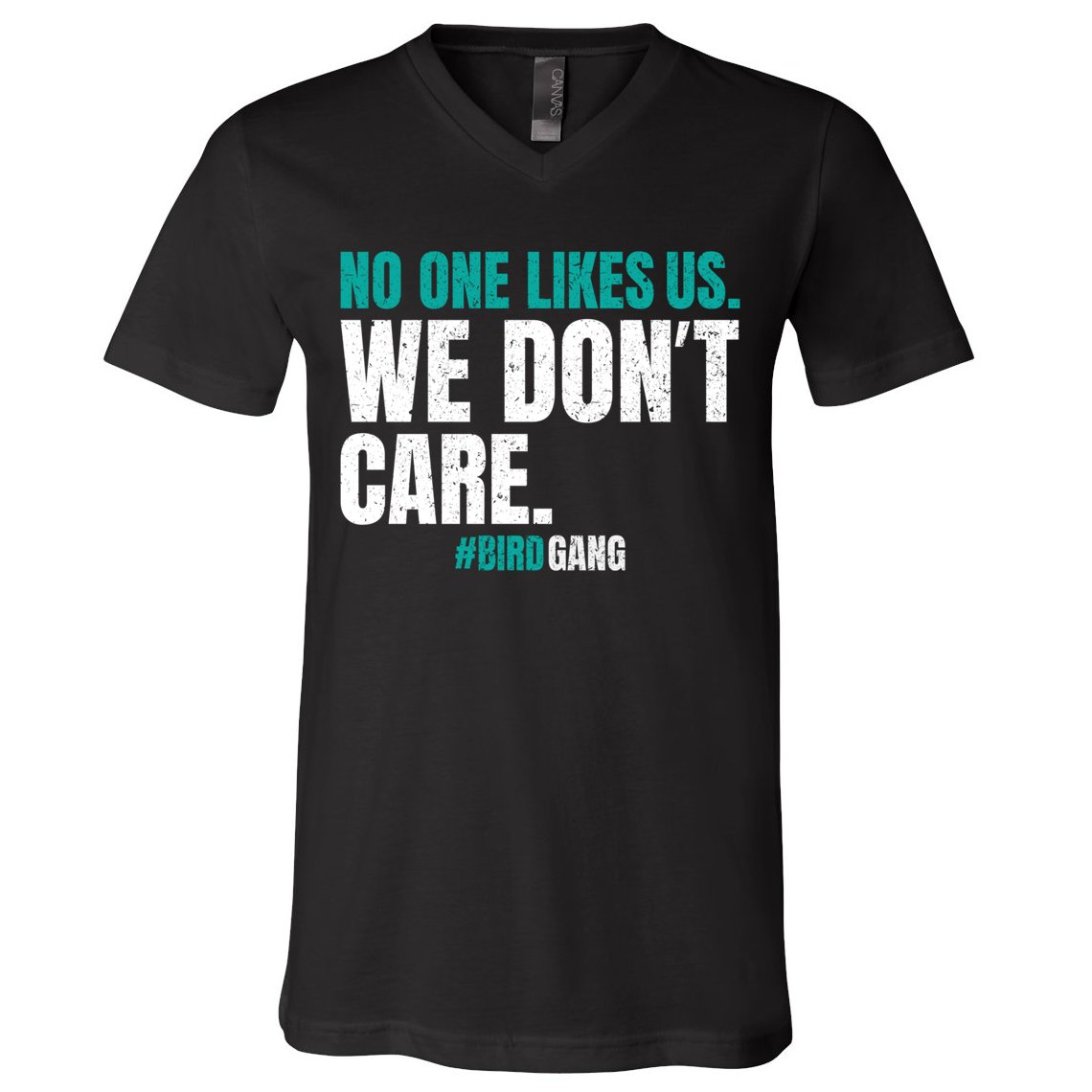 No One Likes Us We Don't Care Philly Philadelphia Football V-Neck T-Shirt