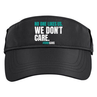 No One Likes Us We Don't Care Philly Philadelphia Football Adult Drive Performance Visor