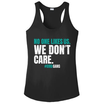 No One Likes Us We Don't Care Philly Philadelphia Football Ladies PosiCharge Competitor Racerback Tank