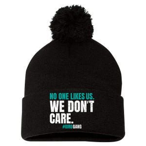 No One Likes Us We Don't Care Philly Philadelphia Football Pom Pom 12in Knit Beanie