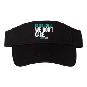 No One Likes Us We Don't Care Philly Philadelphia Football Valucap Bio-Washed Visor