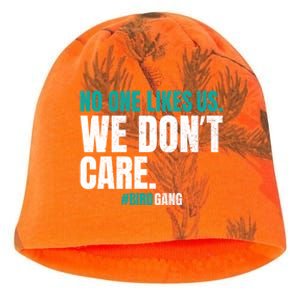 No One Likes Us We Don't Care Philly Philadelphia Football Kati - Camo Knit Beanie