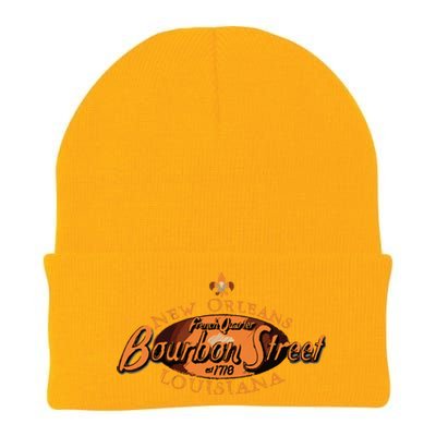 New Orleans Louisiana Bourbon Street French Quarter Knit Cap Winter Beanie