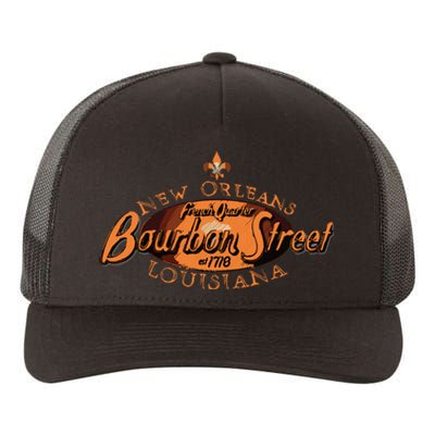 New Orleans Louisiana Bourbon Street French Quarter Yupoong Adult 5-Panel Trucker Hat