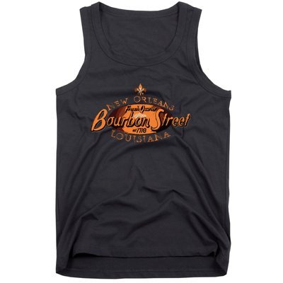 New Orleans Louisiana Bourbon Street French Quarter Tank Top