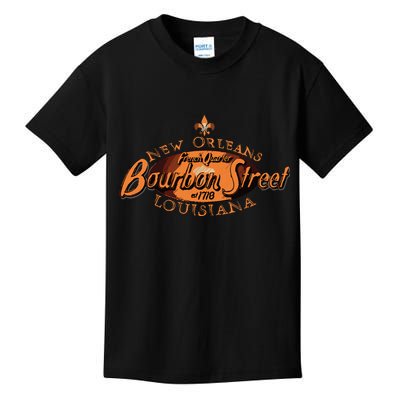 New Orleans Louisiana Bourbon Street French Quarter Kids T-Shirt