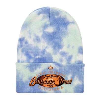 New Orleans Louisiana Bourbon Street French Quarter Tie Dye 12in Knit Beanie