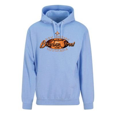 New Orleans Louisiana Bourbon Street French Quarter Unisex Surf Hoodie