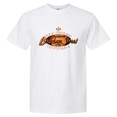 New Orleans Louisiana Bourbon Street French Quarter Garment-Dyed Heavyweight T-Shirt