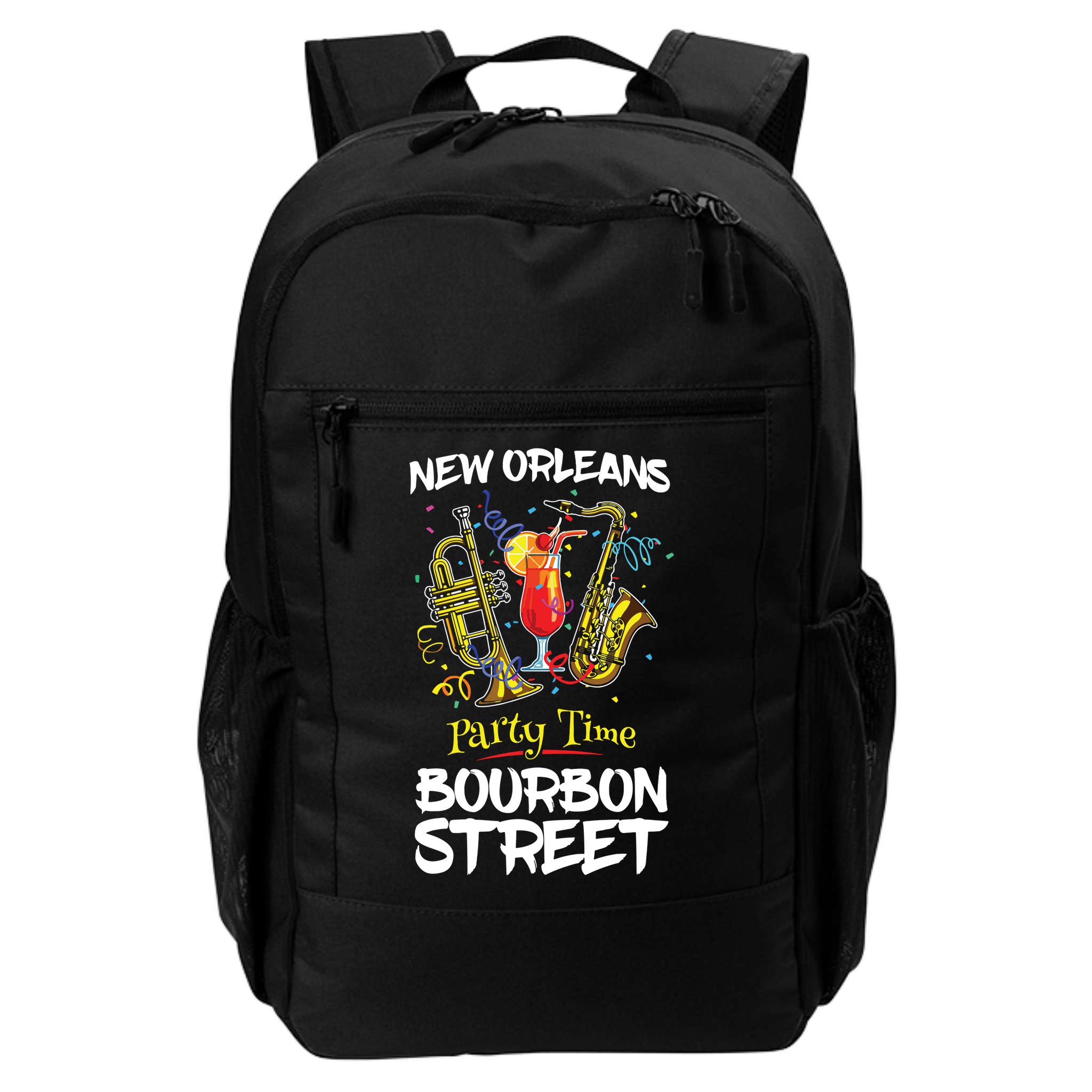 New Orleans Louisiana Bourbon Street Jazz Party Souvenir Backpack