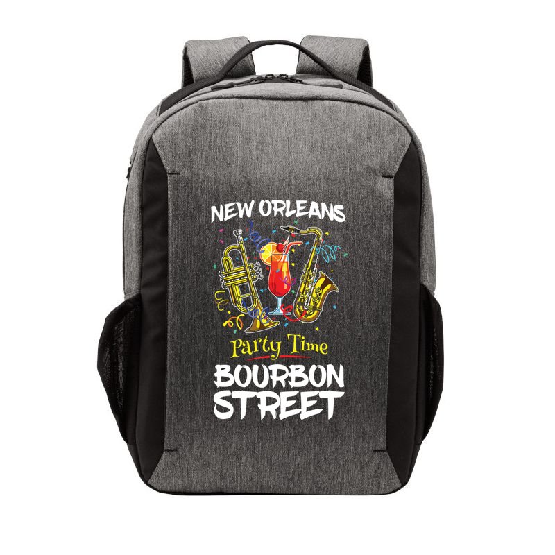 New Orleans Louisiana Bourbon Street Jazz Party Souvenir Vector Backpack