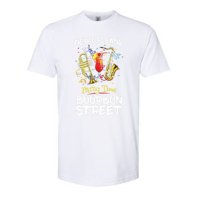 New Orleans Louisiana Bourbon Street Jazz Party Souvenir Softstyle® CVC T-Shirt