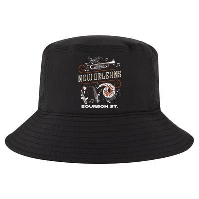 New Orleans Louisiana Jazz Festival Vintage Cool Comfort Performance Bucket Hat