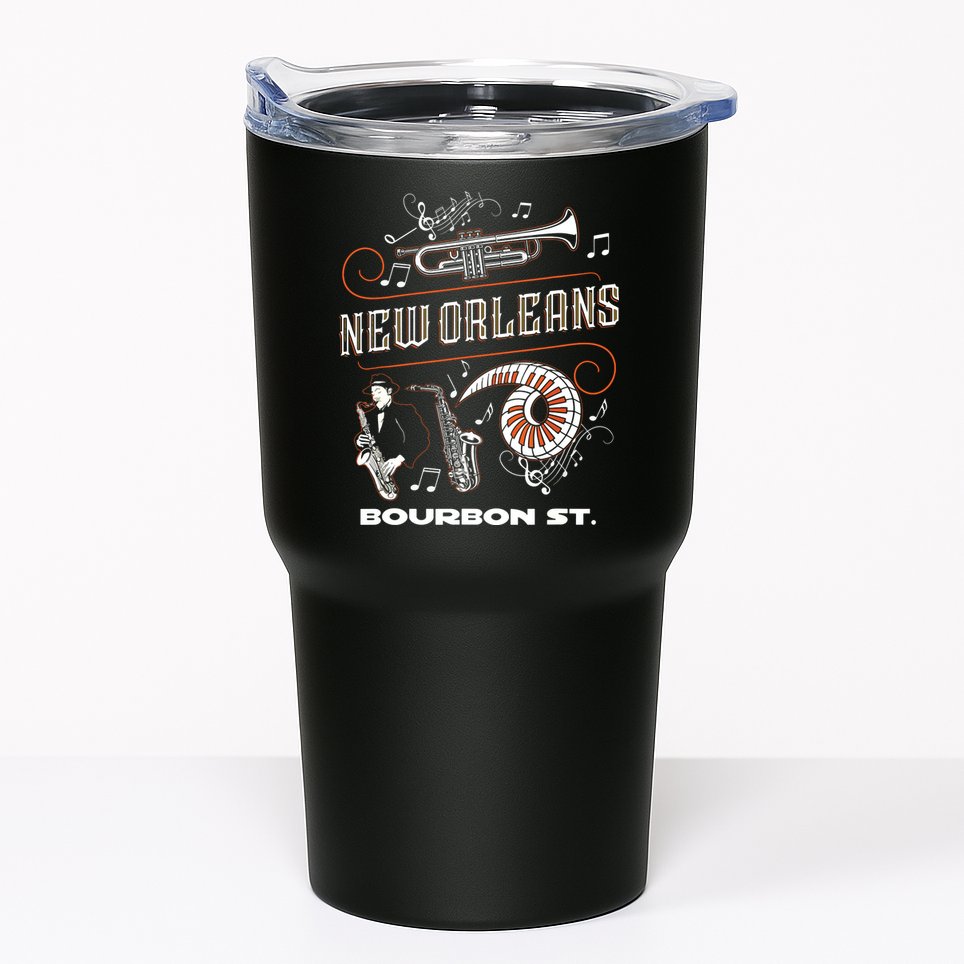 New Orleans Louisiana Jazz Festival Vintage Tumbler