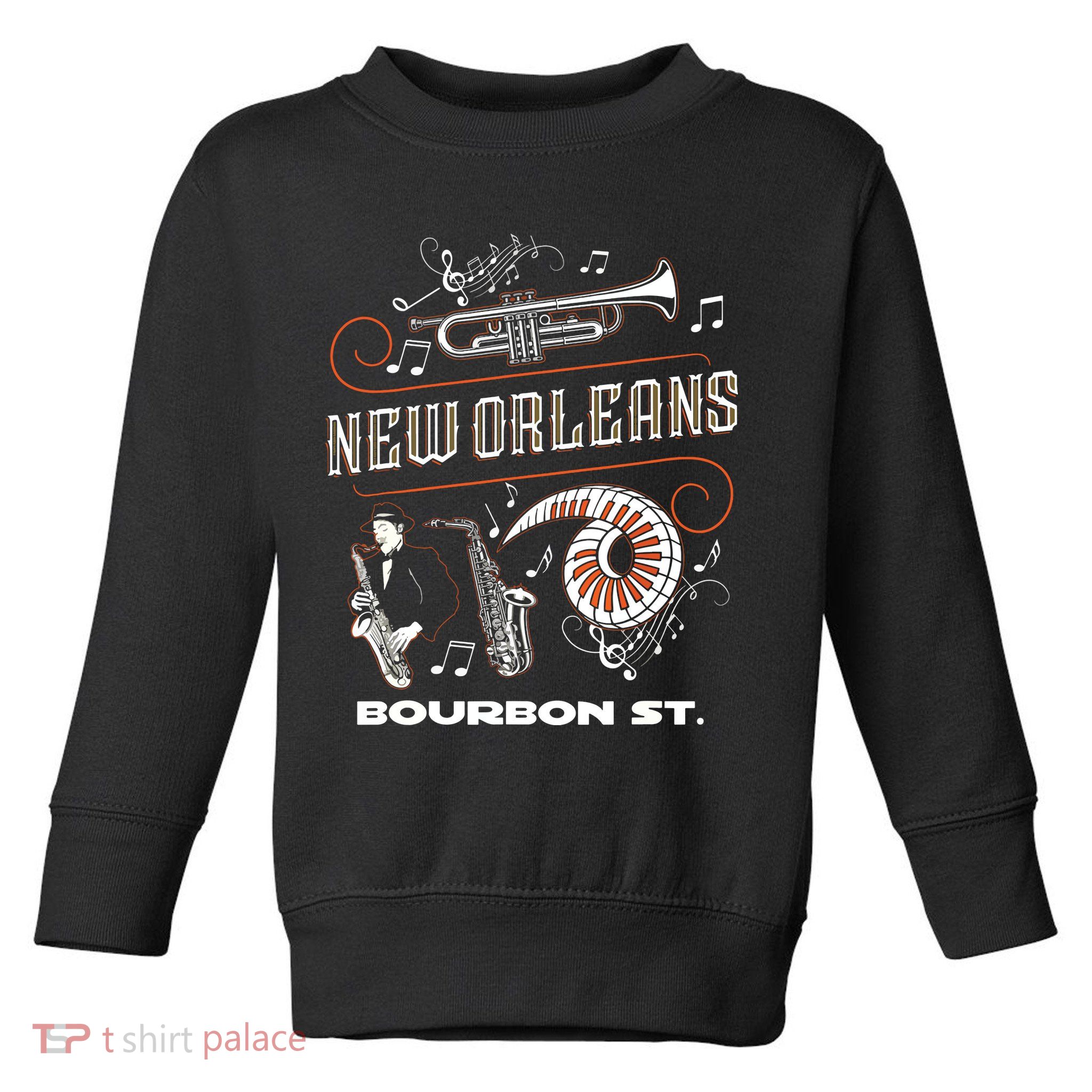 New Orleans Louisiana Jazz Festival Vintage Toddler Sweatshirt