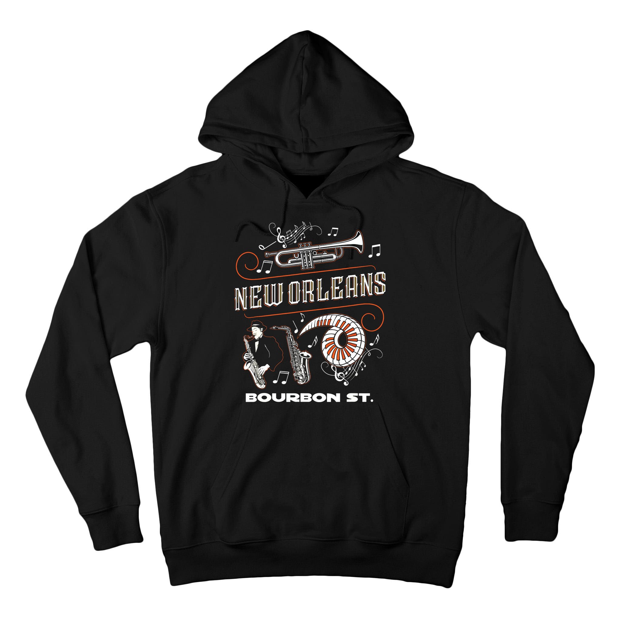 New Orleans Louisiana Jazz Festival Vintage Tall Hoodie