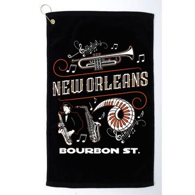 New Orleans Louisiana Jazz Festival Vintage Golf Towel