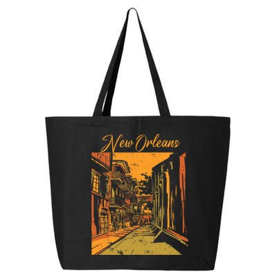 New Orleans Louisiana Souvenir Bourbon Street 25L Jumbo Tote