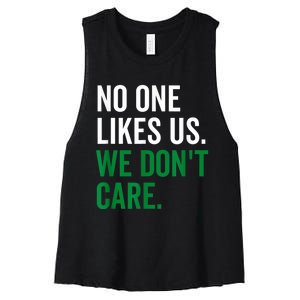 No One Likes Us We Don't Care Philadelphia Philly Fan Women's Racerback Cropped Tank