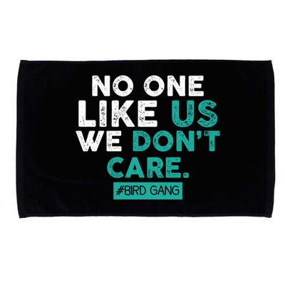 No One Likes Us We Don't Care Vintage Philly Bird Gang Funny Microfiber Hand Towel