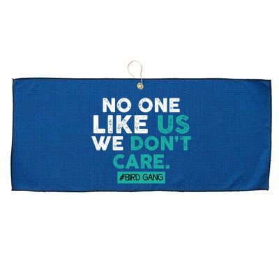 No One Likes Us We Don't Care Vintage Philly Bird Gang Funny Large Microfiber Waffle Golf Towel