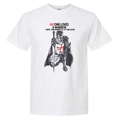 No One Loves A Warrior, Warriors Of Christ Knights Templar Garment-Dyed Heavyweight T-Shirt