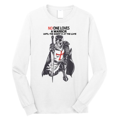 No One Loves A Warrior, Warriors Of Christ Knights Templar Long Sleeve Shirt