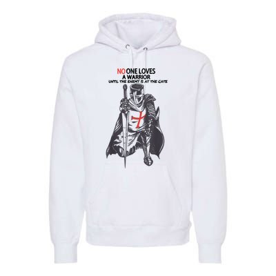 No One Loves A Warrior, Warriors Of Christ Knights Templar Premium Hoodie