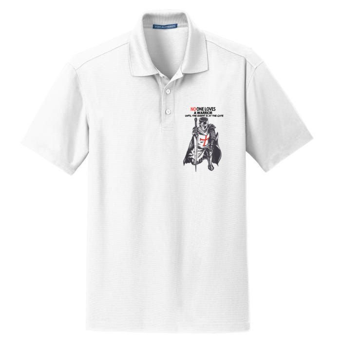 No One Loves A Warrior, Warriors Of Christ Knights Templar Dry Zone Grid Polo