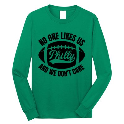 No One Likes Us We Don't Care Vintage Philly Bird Gang Funny Long Sleeve Shirt