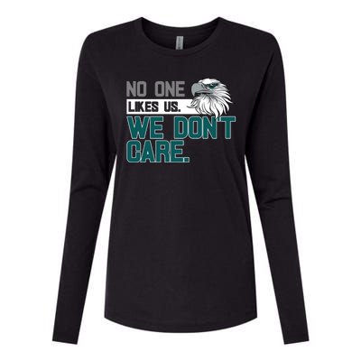 No One Likes Us We Don't Care Football Fan Womens Cotton Relaxed Long Sleeve T-Shirt