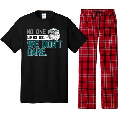 No One Likes Us We Don't Care Football Fan Pajama Set