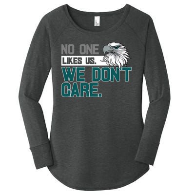 No One Likes Us We Don't Care Football Fan Women's Perfect Tri Tunic Long Sleeve Shirt