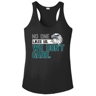 No One Likes Us We Don't Care Football Fan Ladies PosiCharge Competitor Racerback Tank