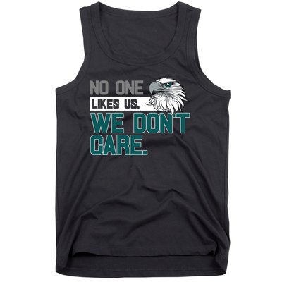 No One Likes Us We Don't Care Football Fan Tank Top