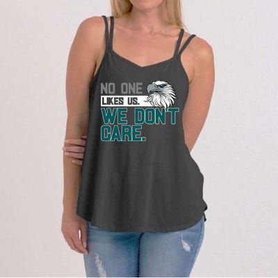 No One Likes Us We Don't Care Football Fan Women's Strappy Tank