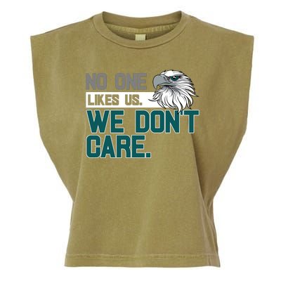 No One Likes Us We Don't Care Football Fan Garment-Dyed Women's Muscle Tee