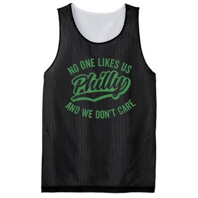 No One Likes Us We Don't Care Philadelphia Philly Fan Mesh Reversible Basketball Jersey Tank