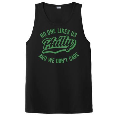 No One Likes Us We Don't Care Philadelphia Philly Fan PosiCharge Competitor Tank