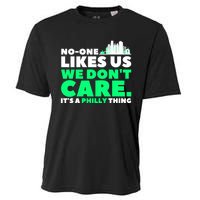 No One Likes Us We Don't Care Vintage Philly Bird Gang Funny Cooling Performance Crew T-Shirt