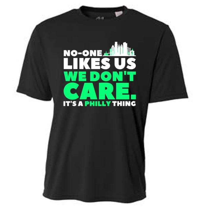 No One Likes Us We Don't Care Vintage Philly Bird Gang Funny Cooling Performance Crew T-Shirt