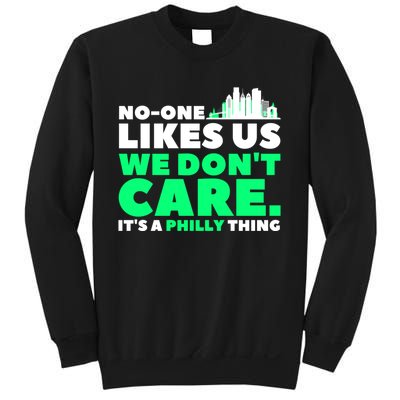 No One Likes Us We Don't Care Vintage Philly Bird Gang Funny Sweatshirt